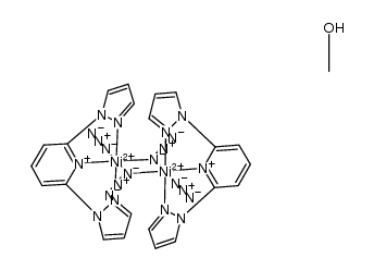 [Ni(bis-2,6(pyrazol-1-yl)pyridine)(N3)2]2*MeOH结构式