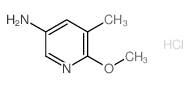 6-甲氧基-5-甲基-3-吡啶胺盐酸盐结构式