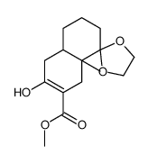 (R)-Methyl-6'-hydroxy-8a'-methyl-3',4',4a',5',8',8a'-hexahydro-2'H-spiro[1,3-dioxolane-2,1'-naphthalene]-7'-carboxylate Structure