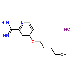 4-(Pentyloxy)picolinimidamide hydrochloride Structure