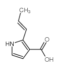 1H-Pyrrole-3-carboxylicacid,2-(1-propenyl)-,(E)-(9CI) structure