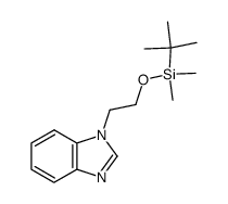 1-(2-{[tert-butyl(dimethyl)silyl]oxy}ethyl)-1H-benzimidazole结构式
