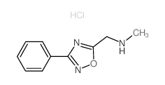 N-甲基-3-苯基-1,2,4-恶二唑-5-甲胺盐酸盐结构式