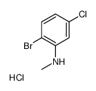 N-甲基-2-溴-5-氯苯胺盐酸盐结构式