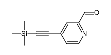 4-(2-trimethylsilylethynyl)pyridine-2-carbaldehyde Structure