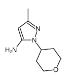 3-methyl-1-(tetrahydro-2H-pyran-4-yl)-1H-pyrazol-5-amine Structure