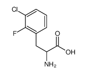 3-CHLORO-2-FLUORO-DL-PHENYLALANINE Structure
