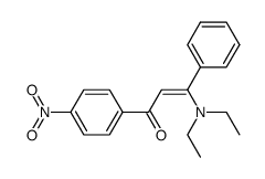 3-N,N-diethylamino-1-p-nitrophenyl-3-phenyl-2-propen-1-one Structure