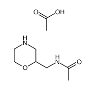 (2-(acetylamino)methyl)morpholine acetyl salt Structure