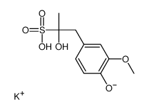α,4-Dihydroxy-3-methoxy-α-methyl-benzeneethanesulfonic Acid Potassium Salt结构式