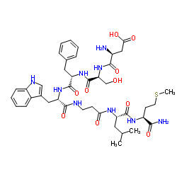 (Trp7,β-Ala8)-Neurokinin A (4-10)结构式