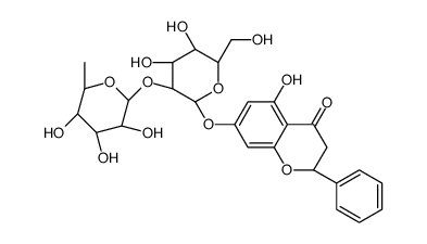 pinocembrin 7-rhamnosylglucoside Structure
