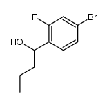 (+/-)-1-(4-bromo-2-fluorophenyl)butan-1-ol结构式