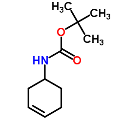 环己-3-烯基-氨基甲酸叔丁酯结构式