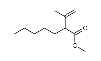 Methyl 3-methyl-2-pentyl-3-butenoate Structure