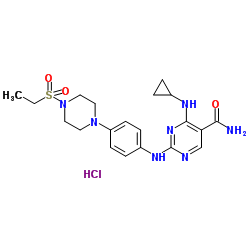 Cerdulatinib hydrochloride structure