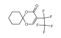 3-(perfluoroethyl)-1,5-dioxaspiro[5.5]undec-3-en-2-one Structure