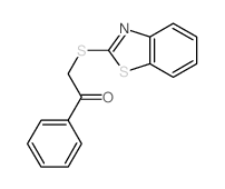 Ethanone,2-(2-benzothiazolylthio)-1-phenyl-结构式