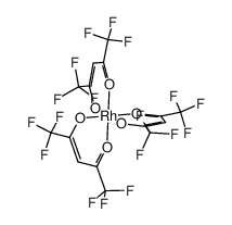 tris(1,1,1,5,5,5-hexafluoro-2,4-pentanedionato)rhodium(III) Structure
