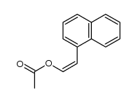 (Z)-1-(acetyloxy)-2-(1-naphthyl)ethylene结构式