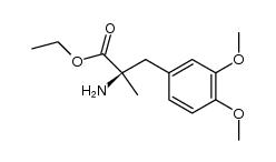 (R)-ethyl 2-amino-3-(3,4-dimethoxyphenyl)-2-methylpropanoate结构式