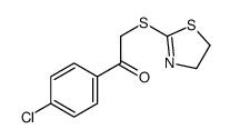1-(4-chlorophenyl)-2-(4,5-dihydro-1,3-thiazol-2-ylsulfanyl)ethanone结构式