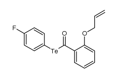 Te-4-fluorophenyl 2-(allyloxy)tellurobenzoate Structure