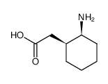 (rac)-cis-2-aminocyclohexaneacetic acid Structure