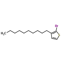 2-溴-3-癸基噻吩结构式