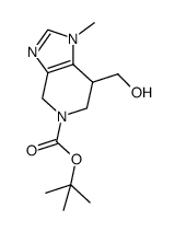叔-丁基 7-(羟甲基)-1-甲基-6,7-二氢-1H-咪唑并[4,5-c]吡啶-5(4H)-甲酸基酯结构式