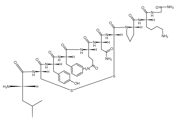 Nα-leucyl[8-lysine]vasopressin结构式