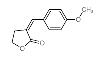 2(3H)-Furanone,dihydro-3-[(4-methoxyphenyl)methylene]-结构式