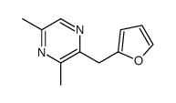Pyrazine, 2-(2-furanylmethyl)-3,5-dimethyl- (9CI) Structure
