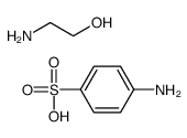 4-aminobenzenesulfonic acid,2-aminoethanol Structure