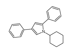 1-Cyclohexyl-2,4-diphenyl-1H-pyrrole structure