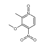 3-methoxy-2-methyl-4-nitropyridine 1-oxide结构式