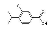 3-chloro-4-isopropyl-benzoic acid Structure