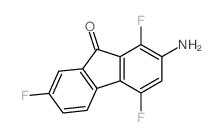 Fluoren-9-one, 2-amino-1,4,7-trifluoro-结构式