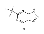 6-(三氟甲基)-1H-吡唑并[3,4-d]嘧啶-4-醇结构式