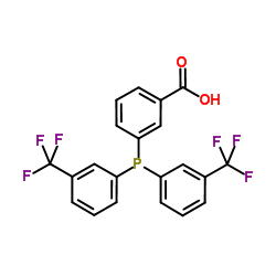 3-{Bis[3-(trifluoromethyl)phenyl]phosphino}benzoic acid Structure