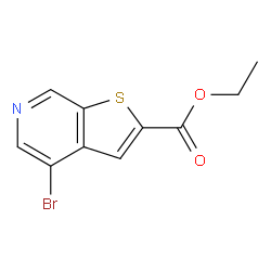 4-溴噻吩并[2,3-c]吡啶-2-羧酸乙酯结构式
