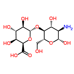 2-Amino-2-deoxy-4-O-α-L-idopyranuronosyl-β-D-glucopyranose结构式