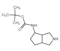 八氢环戊并[c]吡咯-4-氨基甲酸酯叔丁酯结构式