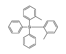双(2-甲基苯基)二苯基硅烷结构式