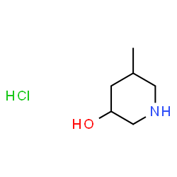 3-Hydroxy-5-methylpiperidine Hydrochloride Structure