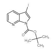 1-Boc-3-碘-7-氮杂吲哚结构式