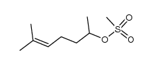 1,5-dimethylhex-4-en-1-yl methanesulfonate结构式