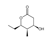 (3R,4S,5R)-3,5-dihydroxy-4-methyl-n-heptanoic acid-δ-lactone Structure