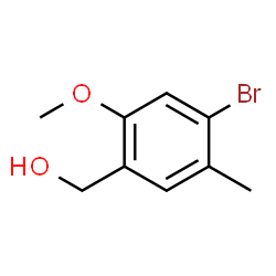 4-Bromo-2-methoxy-5-methylbenzyl alcohol Structure