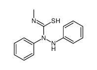 1-anilino-3-methyl-1-phenylthiourea结构式
